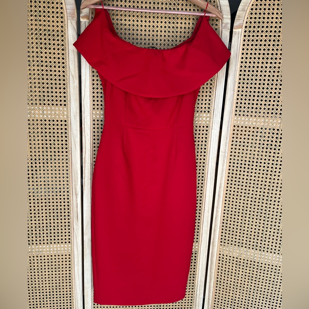 Off the Shoulder Red Dress